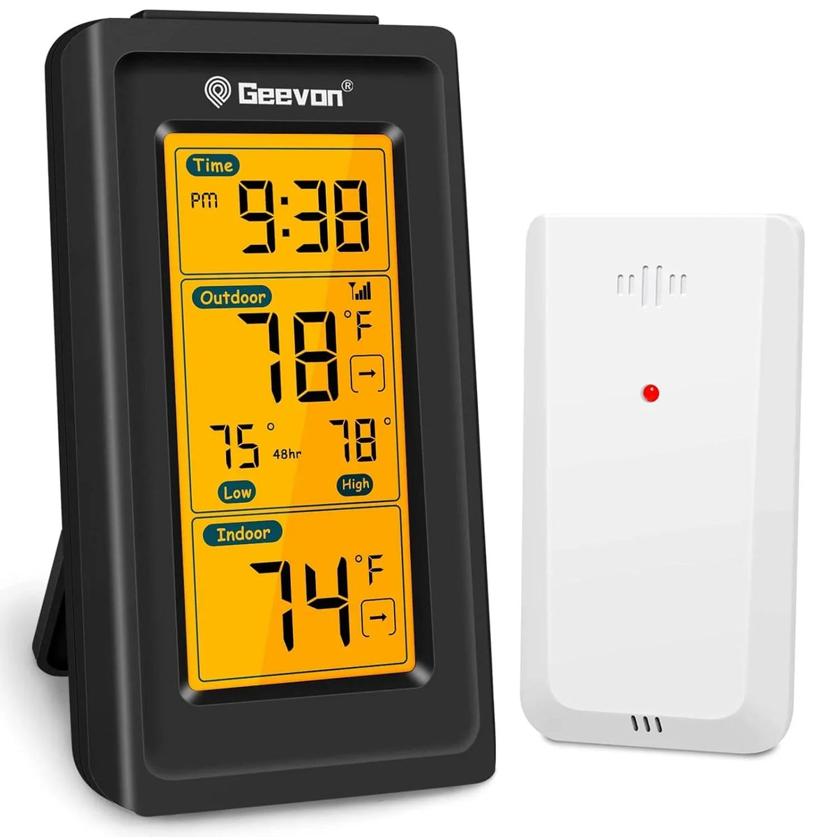 Geevon WS0151 Black Wireless Temperature Station – TESA Electronics PTY Ltd