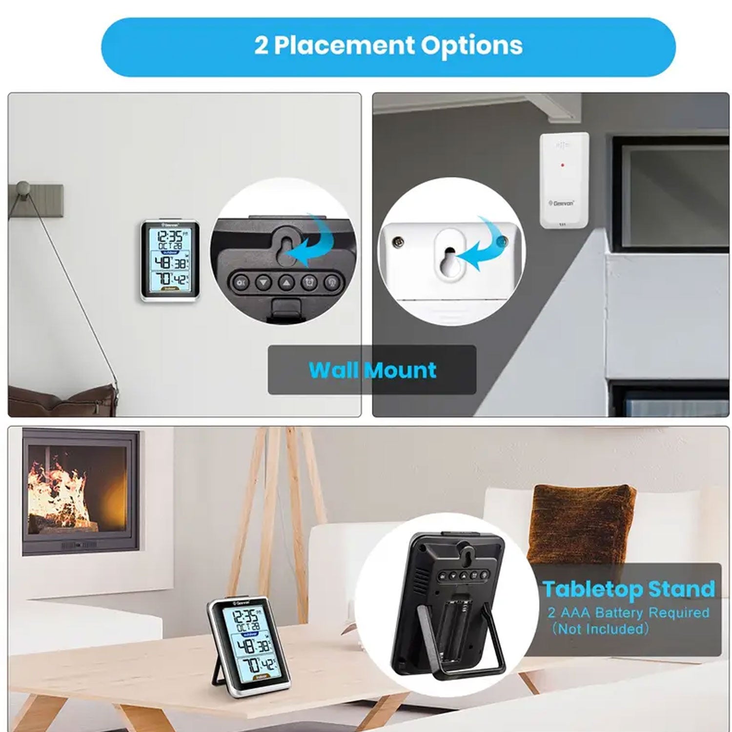 Geevon WS8668 Wireless Thermometer