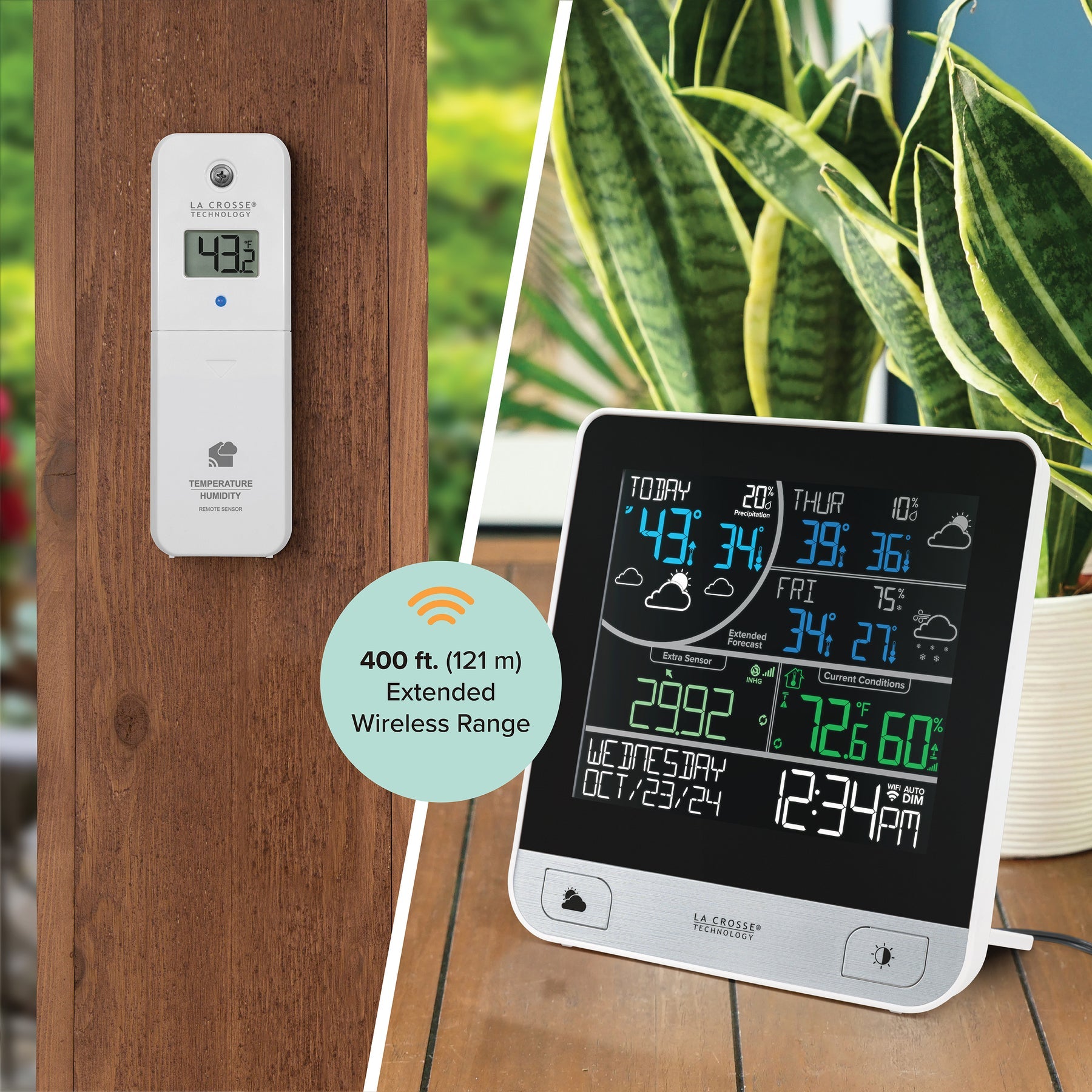 V15-TH La Crosse WIFI Multiday Forecast Colour Station