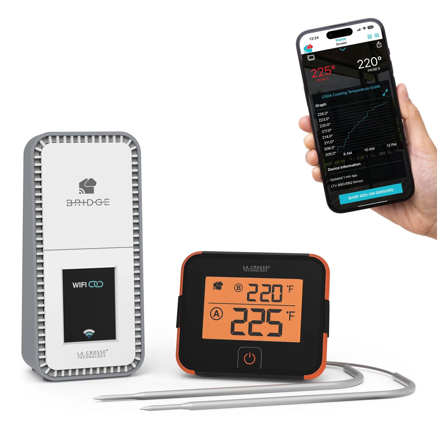 X100 Bridge Wi-Fi Gateway with BBQ Boss Wi-Fi Alert System