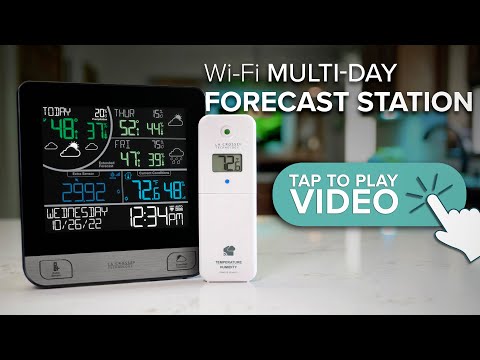 C74443 La Crosse WIFI Multiday Forecast Colour Station with Bonus Display